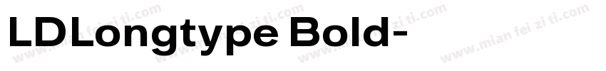 LDLongtype Bold字体转换
